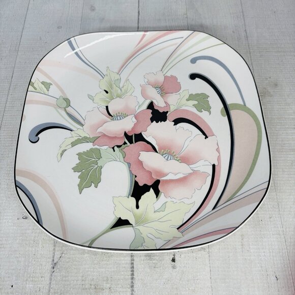 Sango Quadrille ANASTASIA  Andre Richard Floral Oriental Dinner Plates Set of 4 - Picture 4 of 16